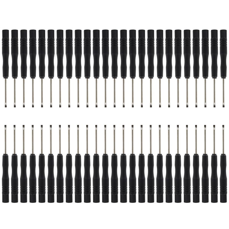 GENNEL 50pcs 85mm x 2.0mm 2mm Mini Size Flat Slotted Word Screwdriver Cellphone HDD TV Laptop Printer Repair Tool - Image 2